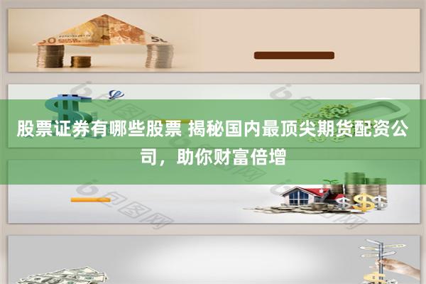 股票证券有哪些股票 揭秘国内最顶尖期货配资公司，助你财富倍增