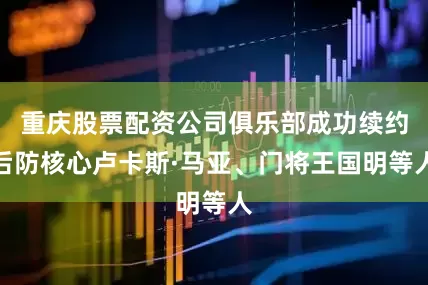 重庆股票配资公司俱乐部成功续约后防核心卢卡斯·马亚、门将王国明等人